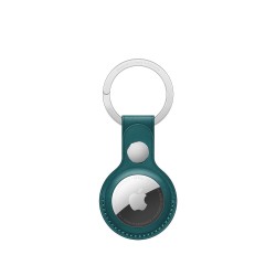 AirTag Leather Key Ring Forest Green