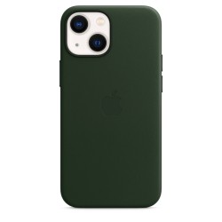 iPhone 13 Mini Leather Case MagSafe Green