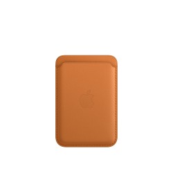 iPhone Leather Wallet MagSafe Brown Gold