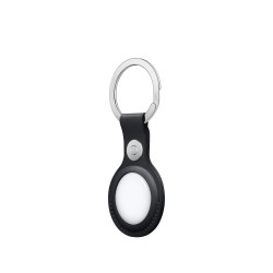 AirTag Leather Key Ring Midnight