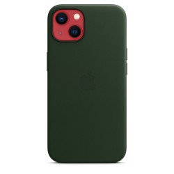 iPhone 13 Leather Case MagSafe Green