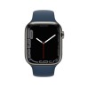 Apple Watch 7 GPS Cellular 45mm Graphite Steel Case Ass Blue Sport B RegularMKL23TY/A