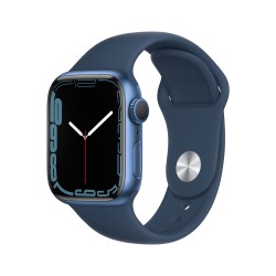 Apple Watch 7 GPS 41mm Blue AluMinium Case Ass Blue Sport B RegularMKN13TY/A