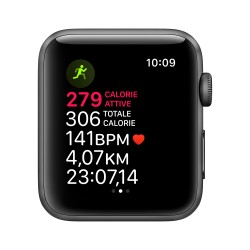 Apple Watch 3 GPS 42mm Grey AluMinium Case Black Sport BMTF32QL/A