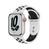 Apple Watch Nike 7 GPS Cellular 41mm Starlight AluMinium Case Pure PlatinumBlack B RegularMKJ33TY/A