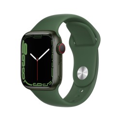 Apple Watch 7 GPS Cellular 41mm Green AluMinium Case Clover Sport B RegularMKHT3TY/A