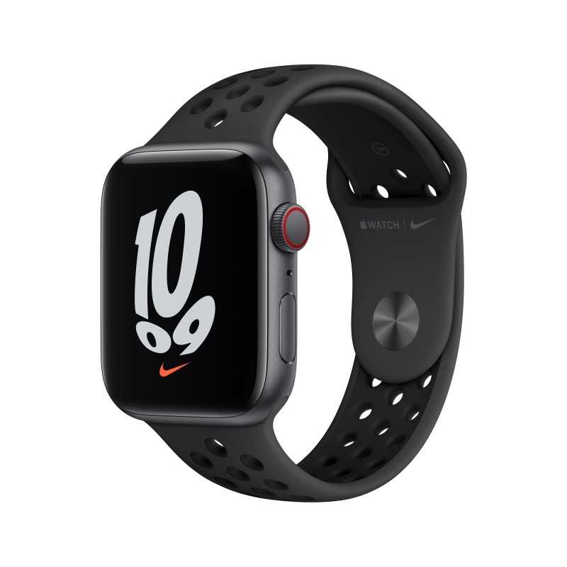 Apple Watch Nike SE GPS Cellular 44mm Grey AluMinium Case AnthraciteBlack B RegularMKT73TY/A