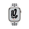 Apple Watch Nike 7 GPS 45mm Starlight AluMinium Case Pure PlatinumBlack B RegularMKNA3TY/A