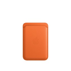 iPhone Leather Wallet MagSafe Orange