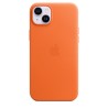 MagSafe Leather Case iPhone 14 Plus Orange