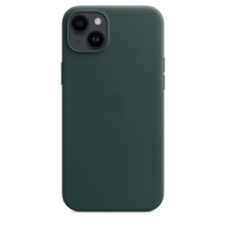 MagSafe Leather Case iPhone 14 Plus Green