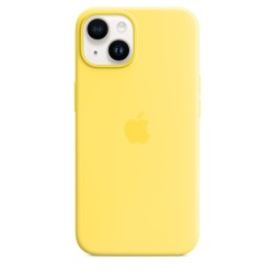 🎁 Save Big! iPhone 14 Silicone Case MagSafe Canary Yellow at ShopDutyFree.uk🚀