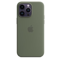 🎁 Save Big! iPhone 14 Pro Max Silicone Case MagSafe Olive at ShopDutyFree.uk🚀