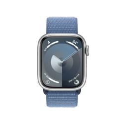 🎁 Save Big! Watch 9 Aluminum 41 Cell Silver Blue Fabric Band at ShopDutyFree.uk🚀