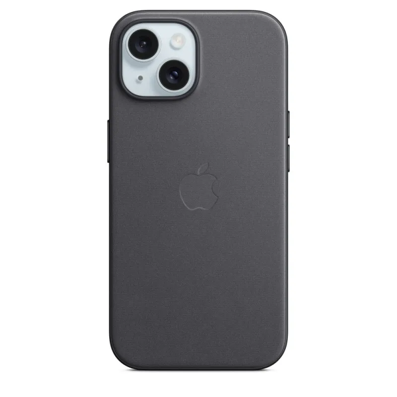 iPhone 15 FineWoven Case Black - iPhone cases - Apple