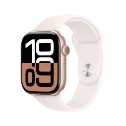 Watch 10 46mm Rose Gold Aluminium Case Light Blush Sport S/M - Apple Watch 10 - Apple 1