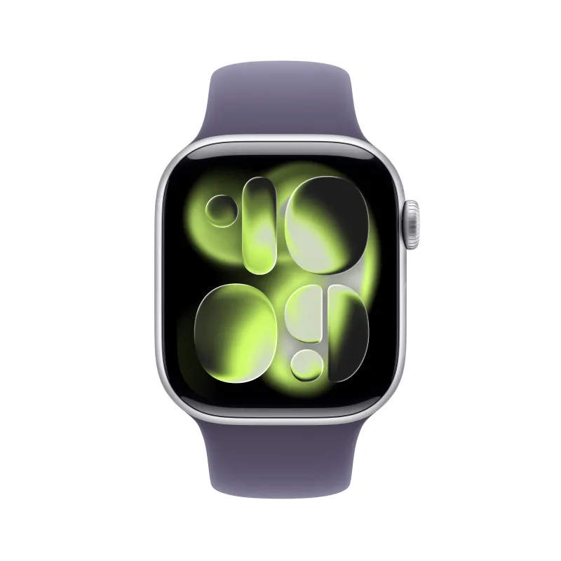 Watch 11 46 mm Plata Correa deportiva Niebla lila M/L - Watch Series 11 - Apple
