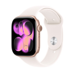 Watch 11 46 mm Oro rosa Correa deportiva blanco estrella M/L - Watch Series 11 - Apple