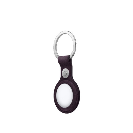FineWoven AirTag Key Ring Midnight Purple - iPhone Accessories - Apple