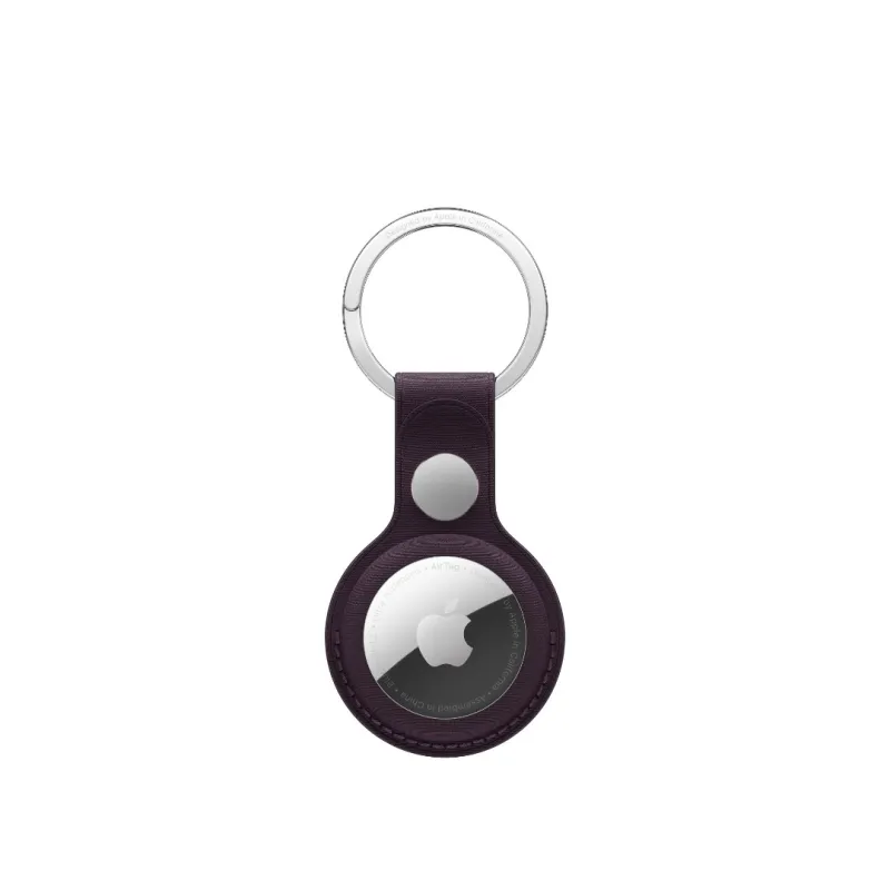 FineWoven AirTag Key Ring Midnight Purple - iPhone Accessories - Apple