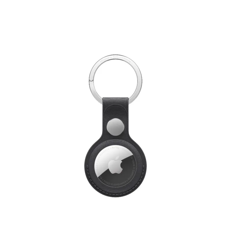 FineWoven AirTag Key Ring Black - iPhone Accessories - Apple