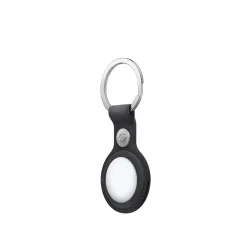 FineWoven AirTag Key Ring Black - iPhone Accessories - Apple 2