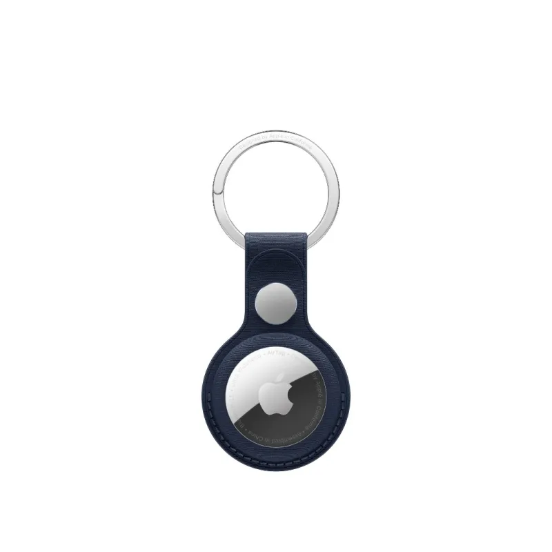 FineWoven AirTag Key Ring Marine Blue - iPhone Accessories - Apple