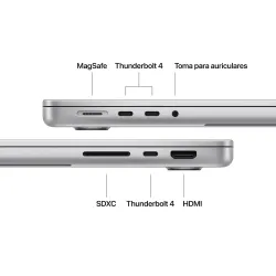 14-inch MacBook Pro: Apple M5 chip with 10‑core CPU and 10‑core GPU, 16GB, 1TB SSD - Silver - MacBook Pro -  3