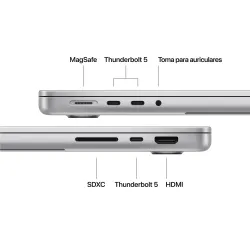 🤑Rebajas MacBook Pro 14 M5 Max 36GB 2TB Plata  6