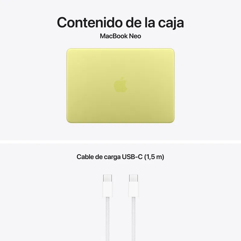 🤑Rebajas MacBook Neo A18 Pro 8GB 512GB Touch ID Cítrico 