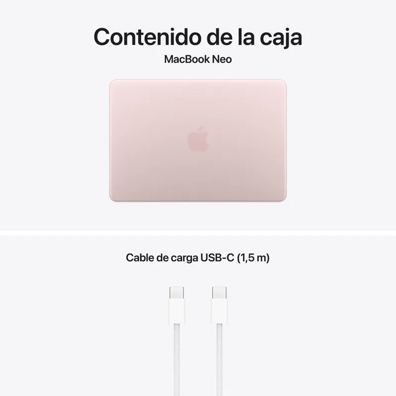 🤑Rebajas MacBook Neo A18 Pro 8GB 256GB Rosa nube 